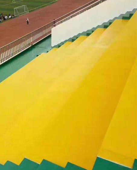 峄城球场台阶翻新修补改造